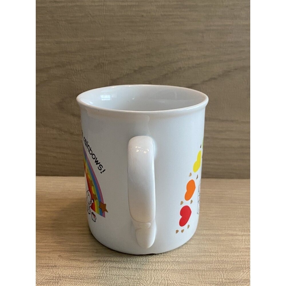 Vtg Hallmark Mug Mates Rainbow Hearts Stars Painter Coffee Cup Mug 1983 Hallmark - Picture 4 of 7